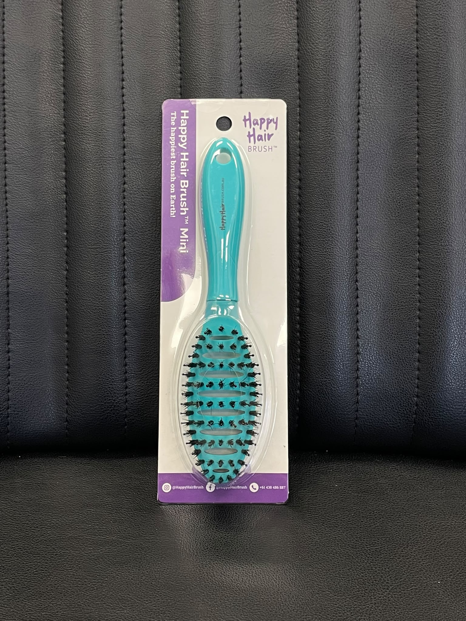 Happy Hair Brush Mini Teal |  Hair to go by Cutting Edge