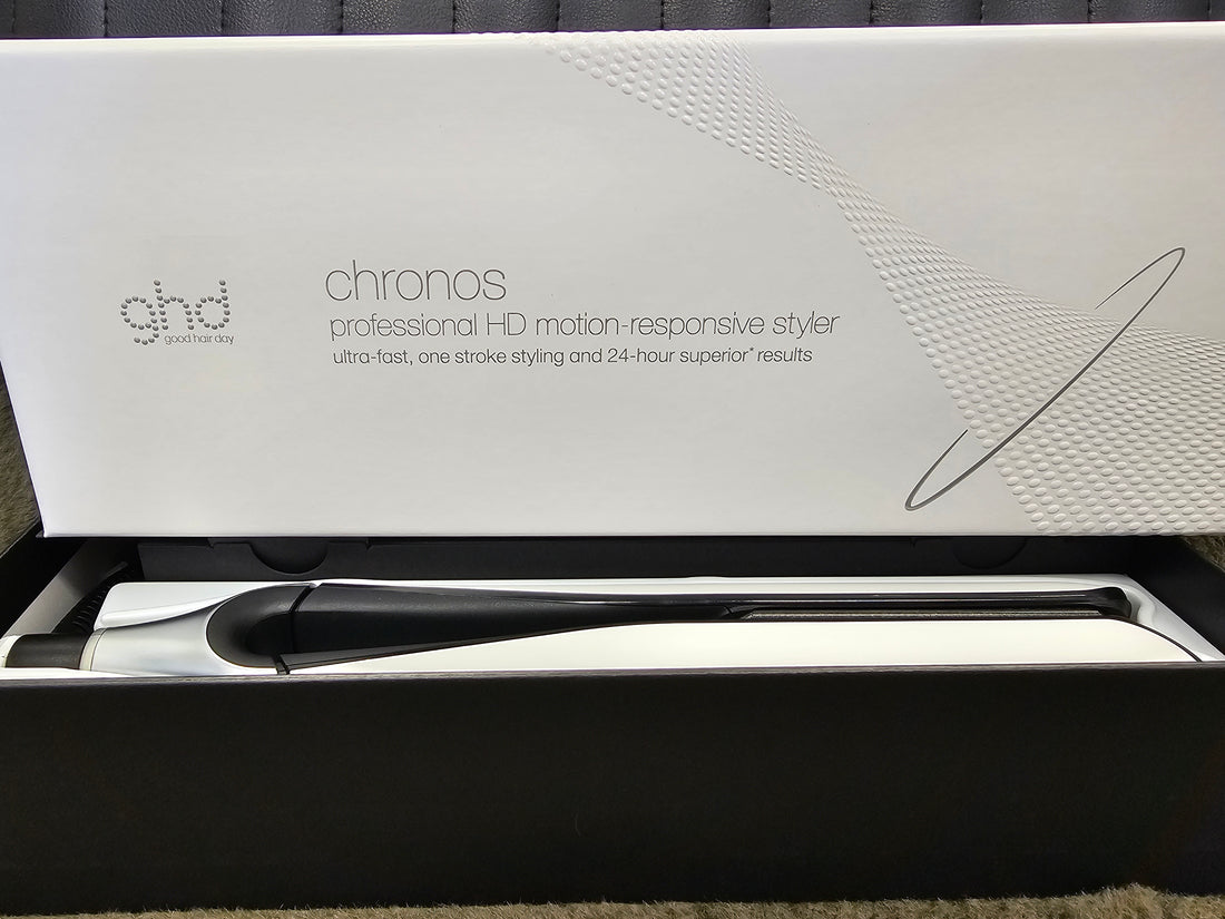 GHD Chronos Hair Straightener White New