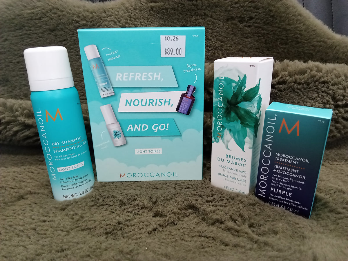 Moroccanoil Refresh, Nourish And Go Pack Light Tones