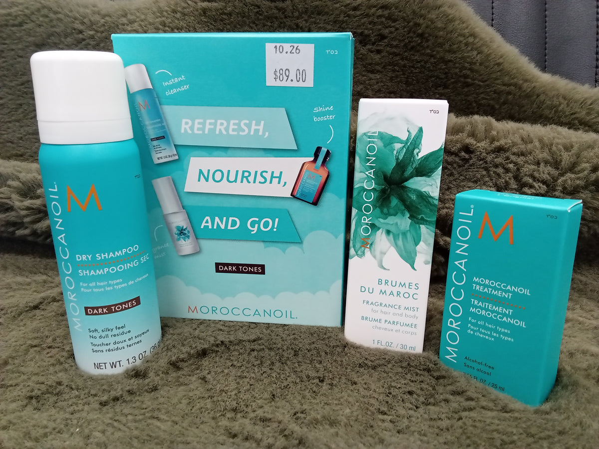 Moroccanoil Refresh, Nourish And Go Pack Dark Tones